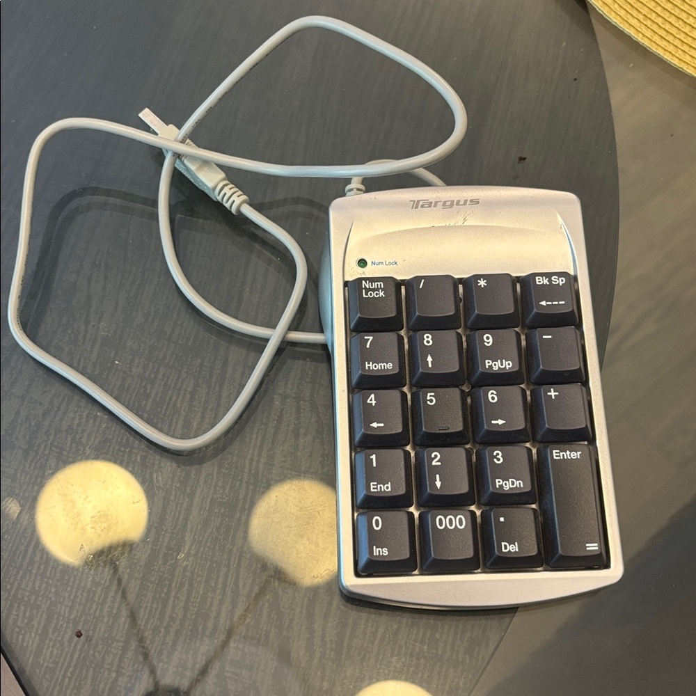 Targus Silver and Black Wired Keypad